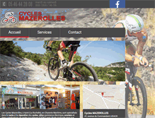 Tablet Screenshot of cycles-mazerolles.com
